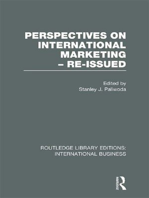cover image of Perspectives on International Marketing--Re-issued (RLE International Business)